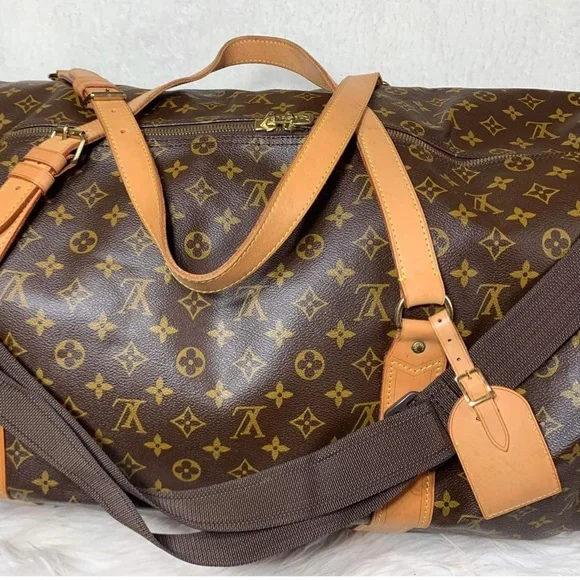 💎✨LARGE RARE✨💎 KEEPALL POLOCHON 65 Louis Vuitton TRAVEL - Picture 5 of 16